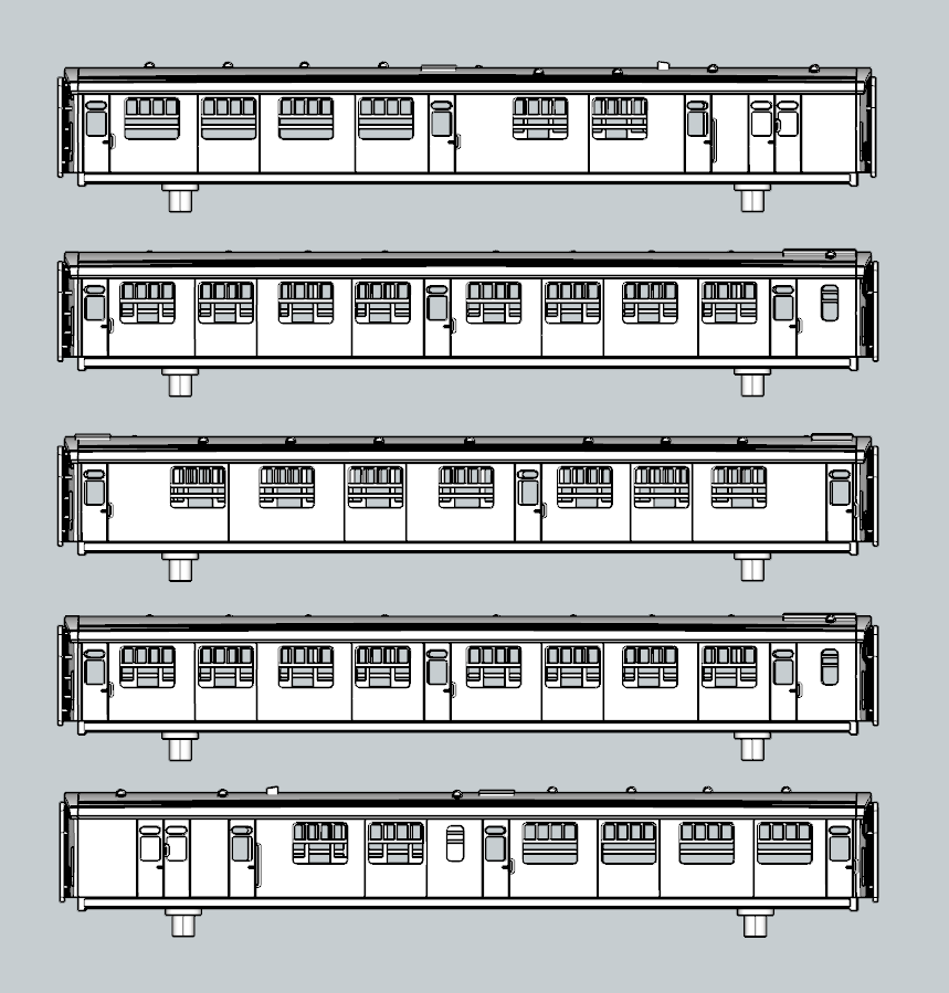 (image for) SR Bulleid Eastleigh 5 Coach Bundle - Set 840